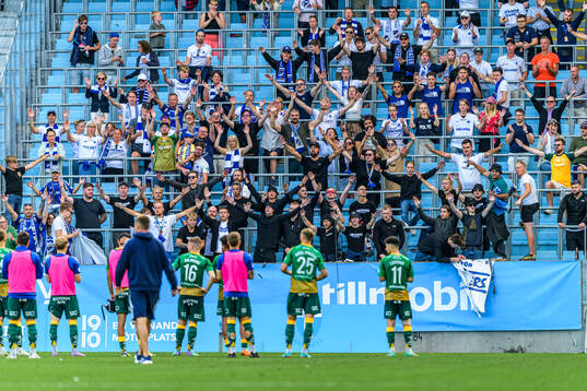 under fotbollsmatchen i Allsvenskan mellan Malmö FF och