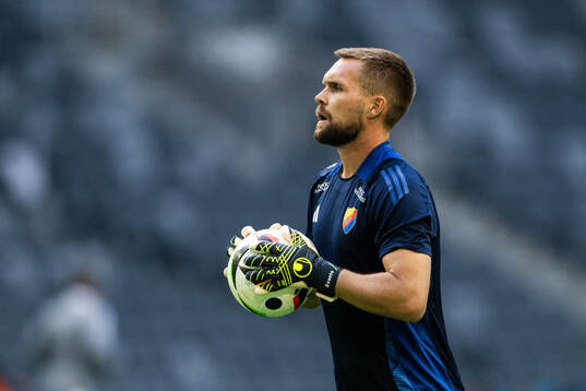 Goalkeeper Oscar Jansson of Djurgården