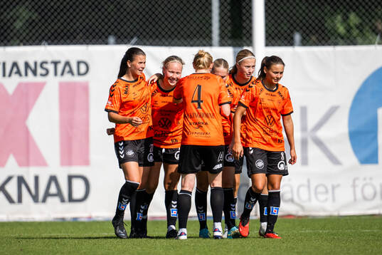 Kristianstads Hlin Eiriksdottir jublar