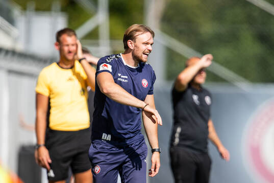 Kristianstads tränare Daniel Angergård