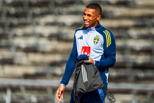Isak Hien of the Swedish men's football national team at a