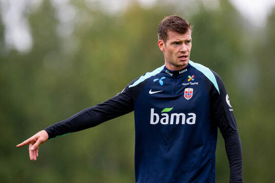 Alexander Sørloth of the Norwegian national football team