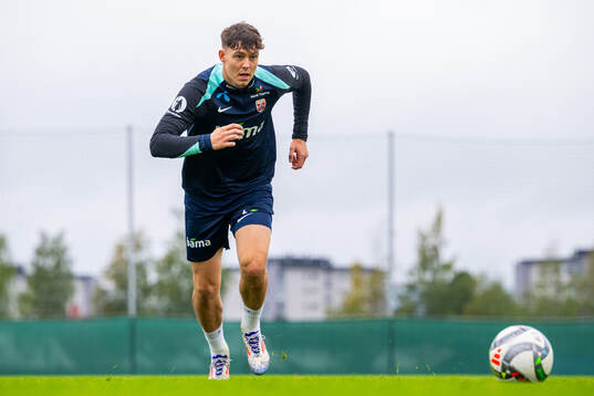 Jørgen Strand Larsen of the Norwegian national football