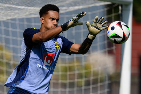 Goalkeeper Oliver Dovin
