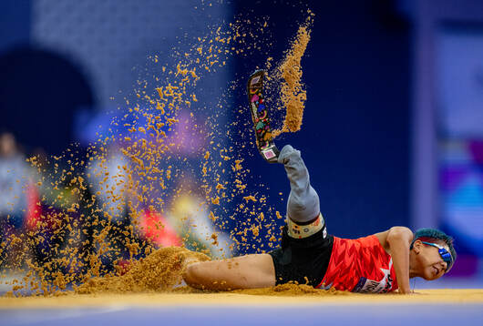 A handout photo made available by the Olympic Information