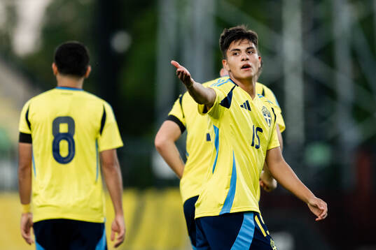 Matteo Perez Vinlöf of Sweden celebrates