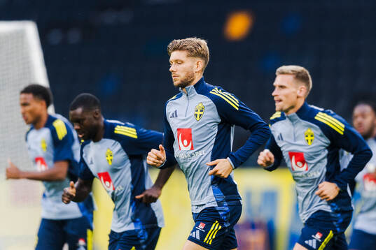Anton Saletros of the Swedish men's football national team