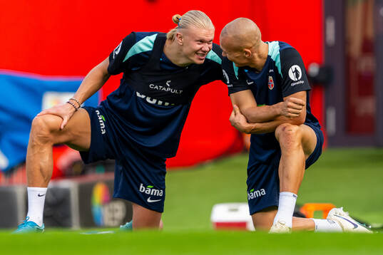 Erling Braut Haaland and Leo Skiri Østigård of the