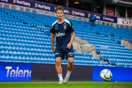 Felix Horn Myhre of the Norwegian national football team