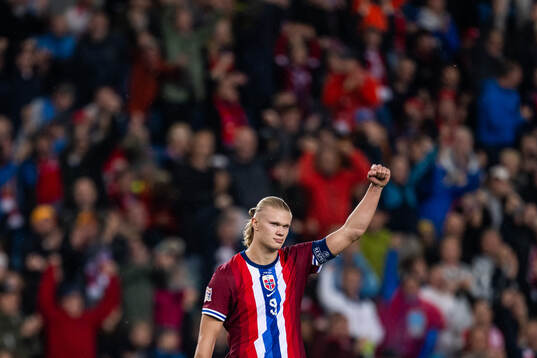 Erling Braut Haaland of Norway celebrates