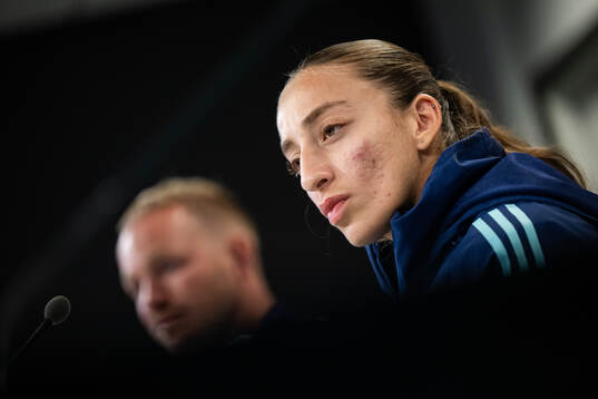 Head coach Head coach Jonas Eidevall and Rosa Kafaji