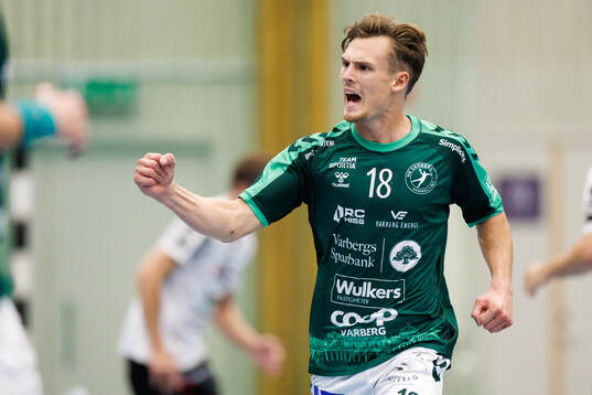 Varbergs Julian Sjögren jublar
