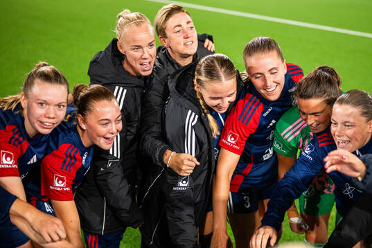 FC Rosengårds Caroline Seger jublar