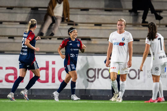 FC Rosengårds Mai Kadowaki jublar