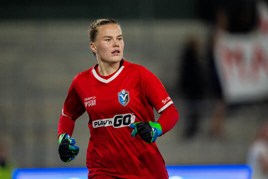 Växjö DFFs målvakt Maja Bay Østergaard