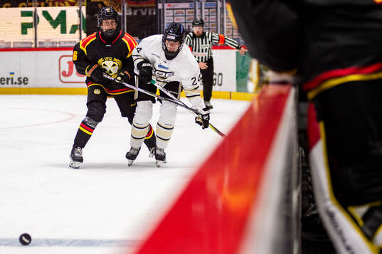 Brynäs Sanni Vanhanen och SDEs Mimmi Gill