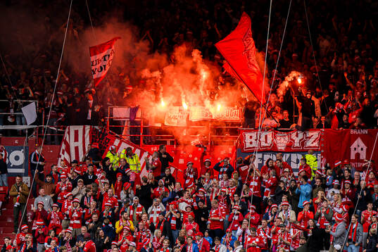 Spectators in the stands