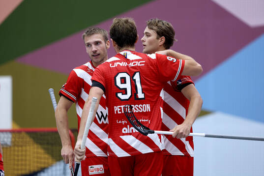 Pixbos William Lindh och Marcus Peil jublar