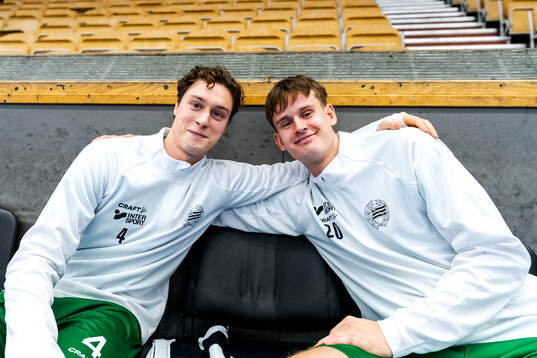 Hammarbys Simon Lindberg och Marcus Lennernäs