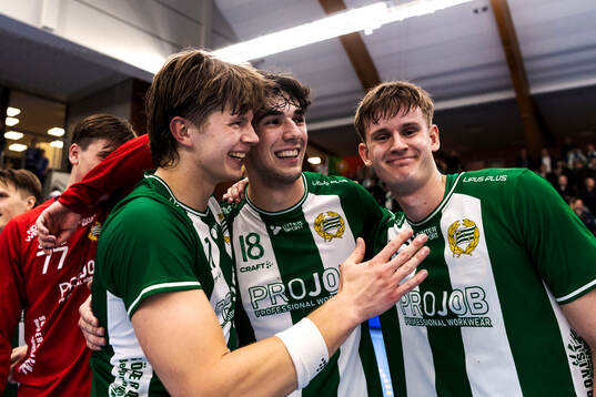 Hammarbys Ludvig Lindeberg, Vasco Costa och Marcus