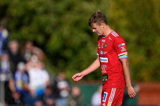 Skövde AIKs Filip Schyberg deppar