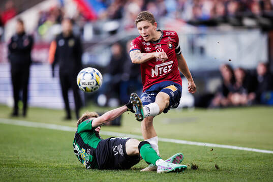 Varbergs Alexander Johansson och Örgrytes Anton Andreasson