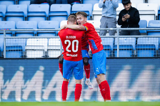 Helsingborgs Dennis Olsson, Lukas Kjellnäs och Benjamin