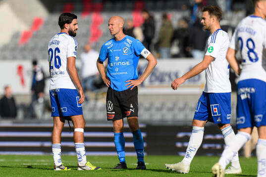 IFK Norrköpings Kristoffer Khazeni och Halmstads Andreas
