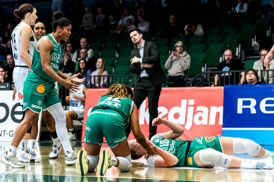 Södertäljes Emma Eichmeyer har ont