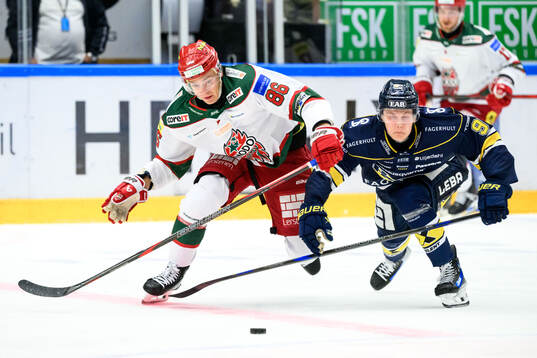MoDos Lukas Jasek och HV71s Hugo Pettersson