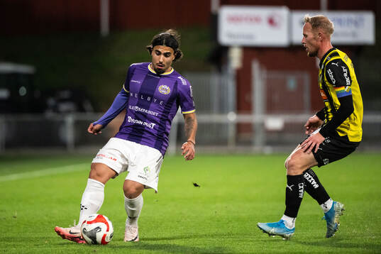IK Tords Isho Alsendi och Häckens Mikkel Rygaard Jensen