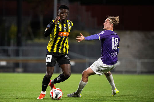 Häckens Zeidane Inoussa och IK Tords Alexander Jacobsson