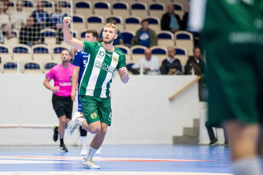 Hammarbys Oliver Wigmark jublar