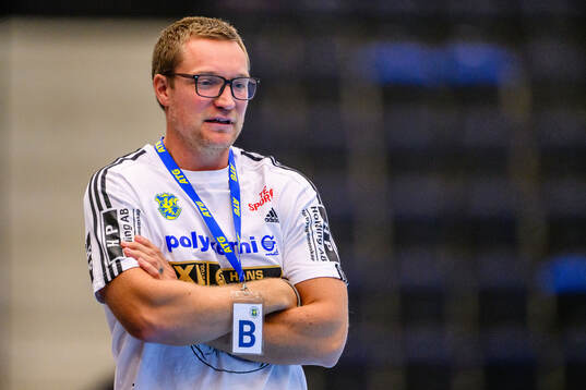 Ystad IFs tränare Oscar Carlén