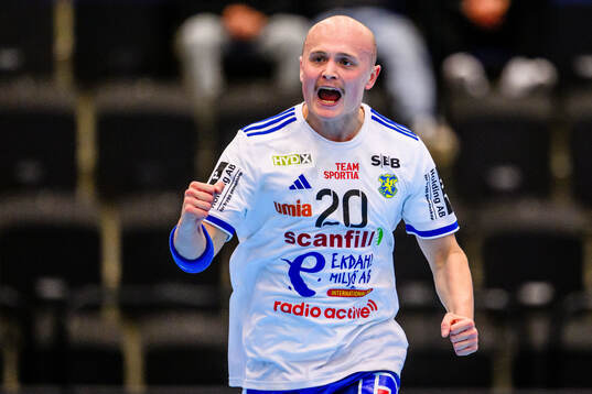 Ystad IFs Nils Persson jublar