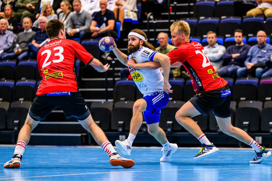 Skånela IFs Mattias Friström och Tobias Johansson