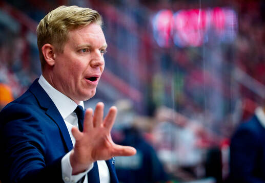 HV71s tränare Anton Blomqvist