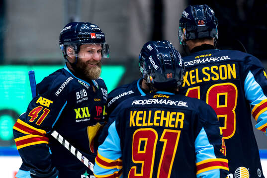 Djurgårdens Patrick Thoresen jublar