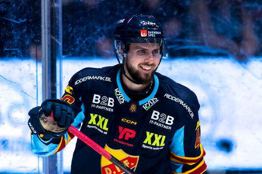 Djurgårdens Albin Grewe jublar