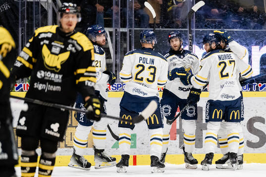 Södertäljes Nolan Stevens , Egor Polin , Daniel Norbe,