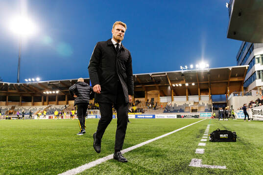 Elfsborgs manager Oscar Hiljemark deppar
