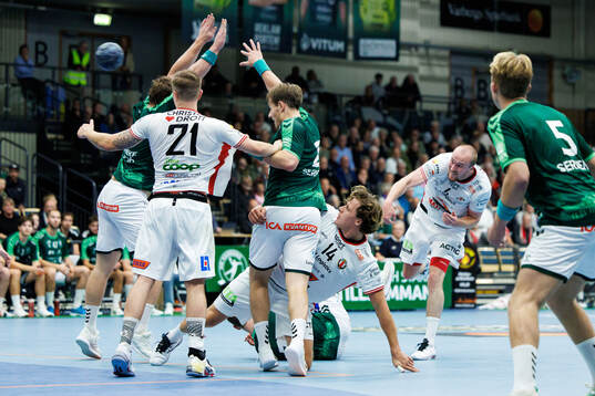 Drott Halmstads Jack Månsson och Jesper Järlfors