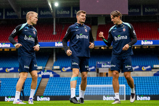 Andreas Hanche-Olsen, Alexander Sørloth and Sander Berge