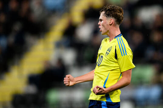 Williot Swedberg of Sweden celebrates