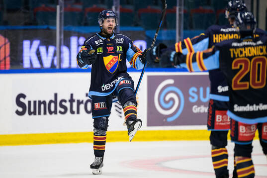 Djurgårdens Marcus Krüger jublar