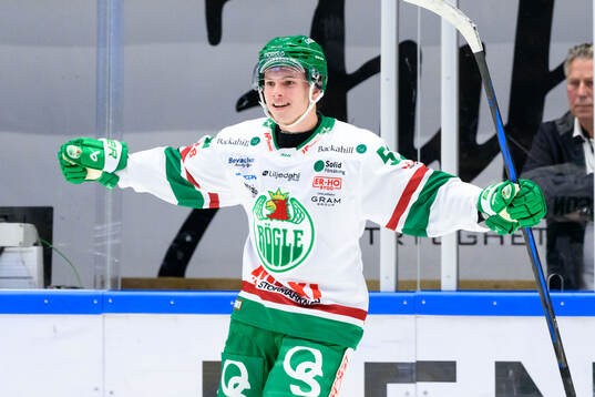 Rögles Felix Nilsson jublar