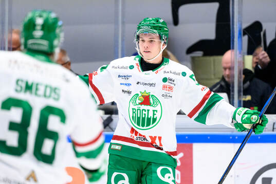 Rögles Felix Nilsson jublar