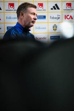 Head coach Peter Gerhardsson of the Swedish women's