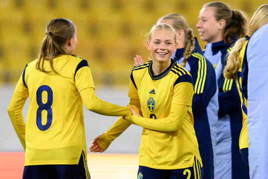 Sally Nylén of Sweden celebrates