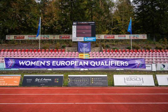 View of stands and the scoreboard at Stade Emile Mayrisch